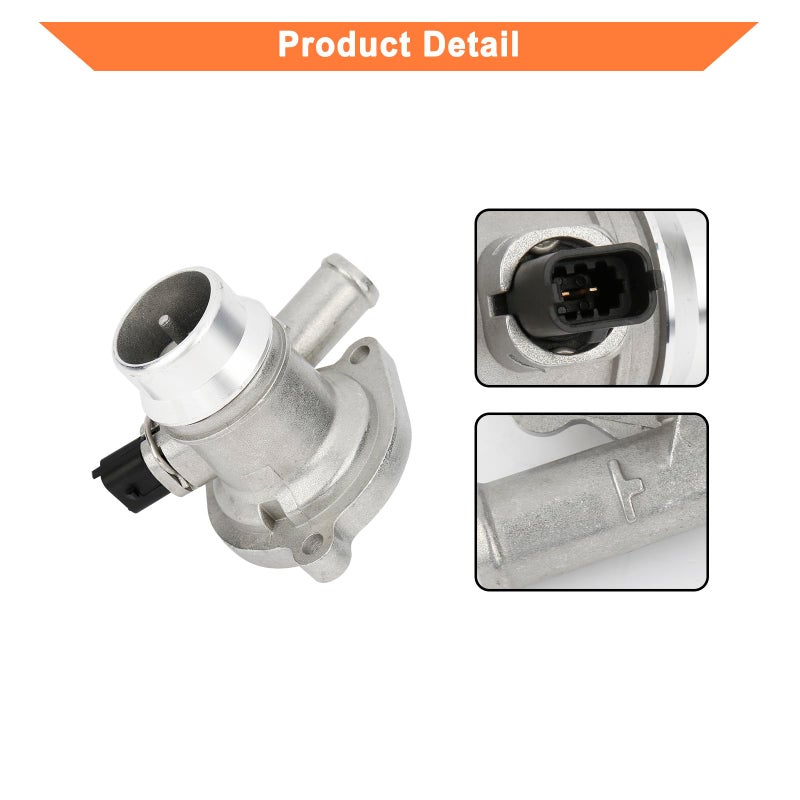 YOUYIEN Upgrade Aluminium Engine Coolant Thermostat Housing Assembly(1PCS).Fit For Buick Encore 2013-2020 Chevy Cruze 2011-2016 Trax Sonic 2013-2020.Replaces Part # 25200455 55565336 902-808 55593034. - Image 5